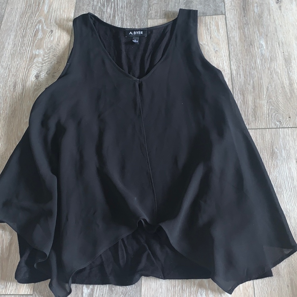 Black tank top